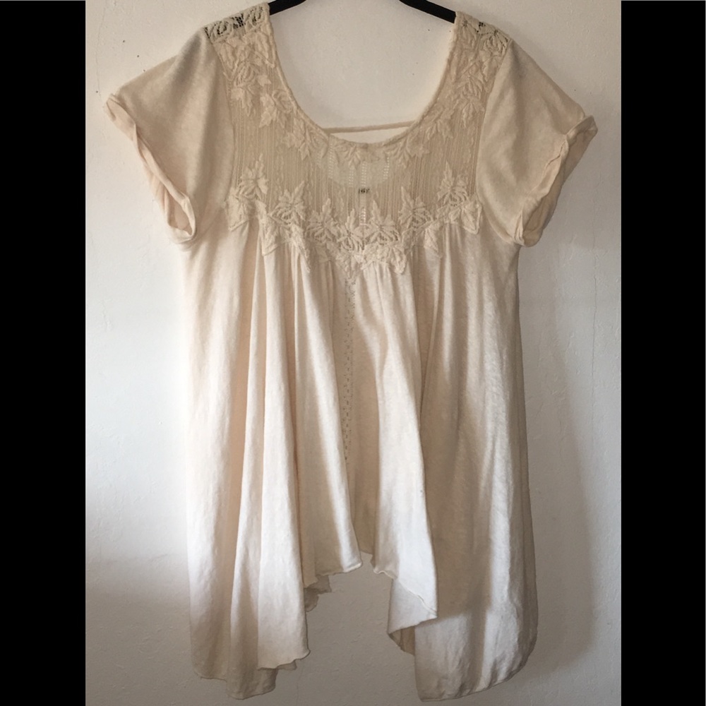 Free People Flowy Lace Top